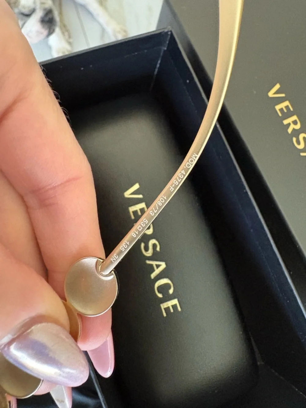 AUTHENTIC NEW Versace Gold Medusa Frame Glasses Brown Havana Box Dustbag WOW - Picture 3 of 8